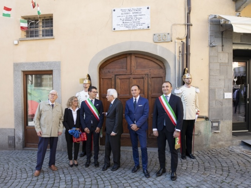 Il Presidente Mattarella a Torre Pellice per ricordare Altiero Spinelli