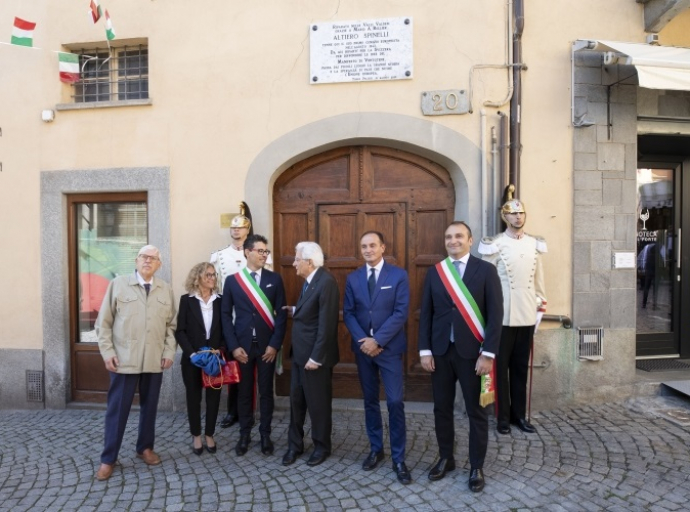 Il Presidente Mattarella a Torre Pellice per ricordare Altiero Spinelli
